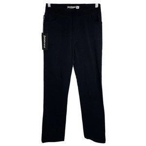 BETABRAND Crisp Cotton Twill Pants M NWT Black W0470